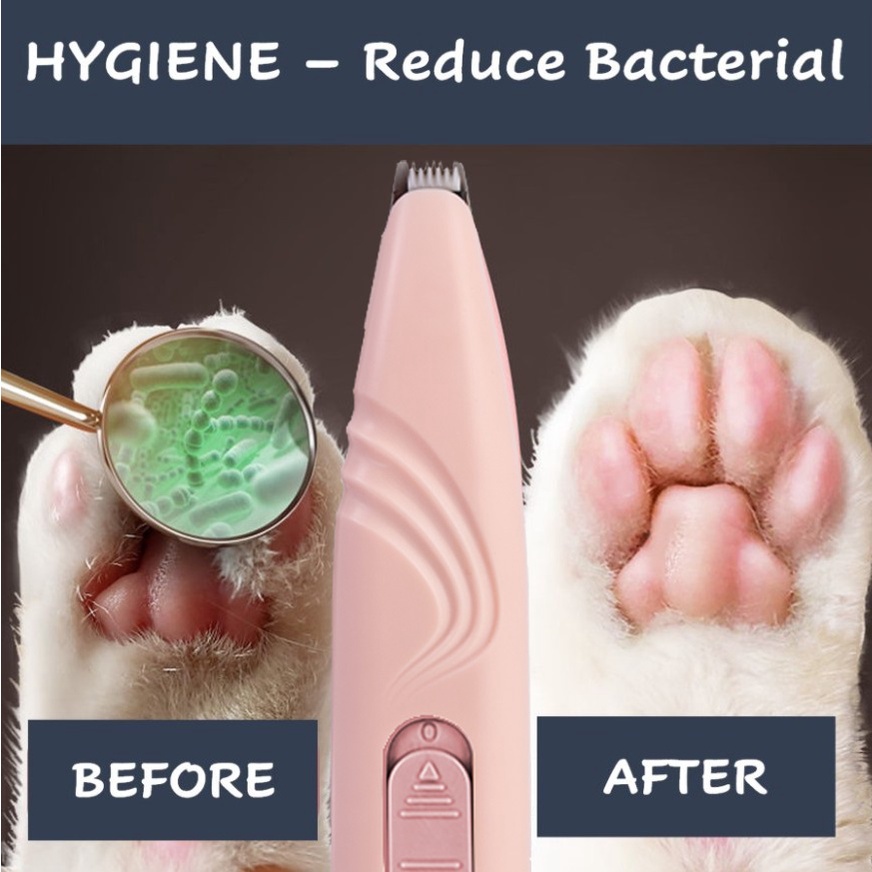 Tông đơ tỉa lông chân cho cún mèo thú cưng tiện dụng