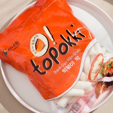 Bánh gạo thỏi Tokbokki Hàn Quốc 1kg