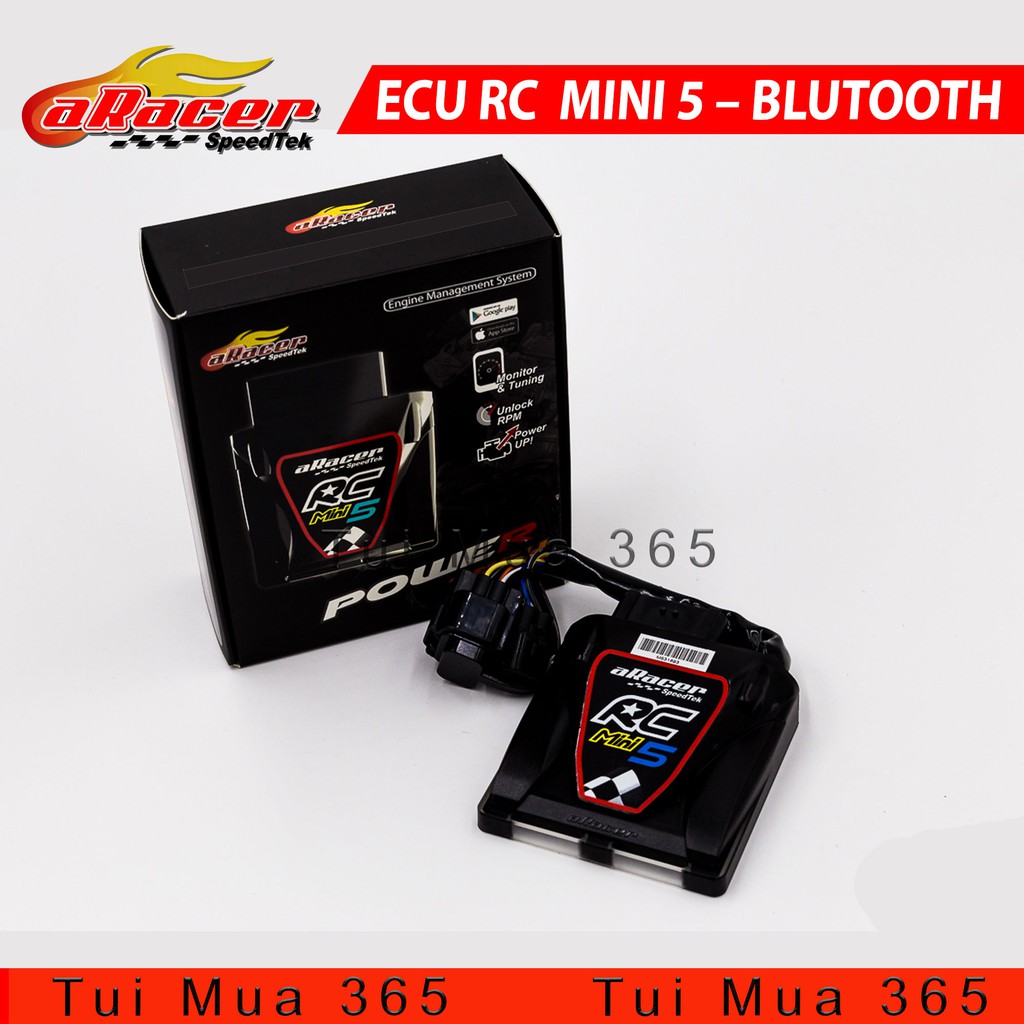 ECU ARACER MINI 5 Blutooth Cconection Tuning cho EXCITER 150, WINNER, SONIC, RAIDER, CBR150, CBR250