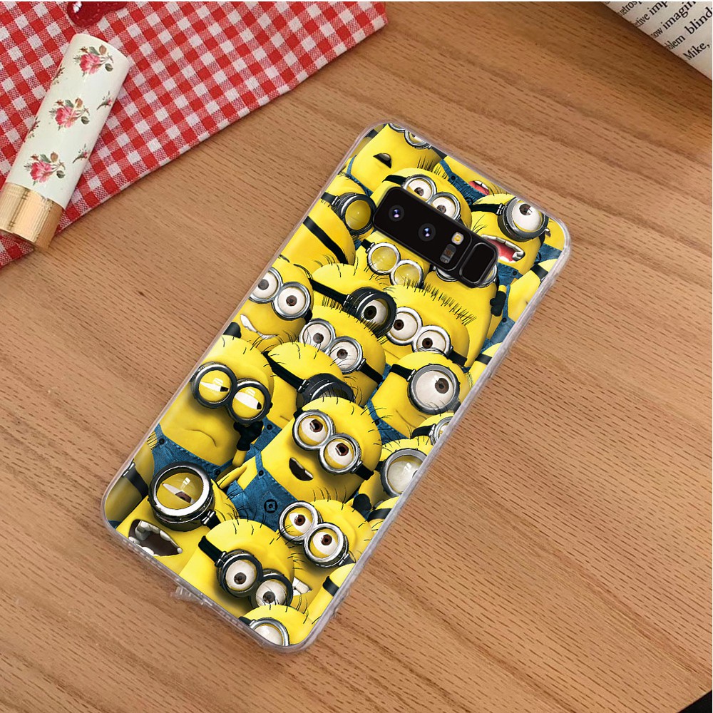 Ốp Điện Thoại Trong Suốt Họa Tiết Minion Màu Vàng Dễ Thương Cho Asus Zenfone Shot 4 Selfie Max Pro M1 M2 Plus At149