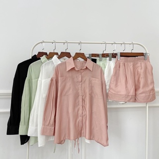 Set Áo Sơ Mi From Rộng (Xả Kho Kèm Ảnh Thật 100%)
