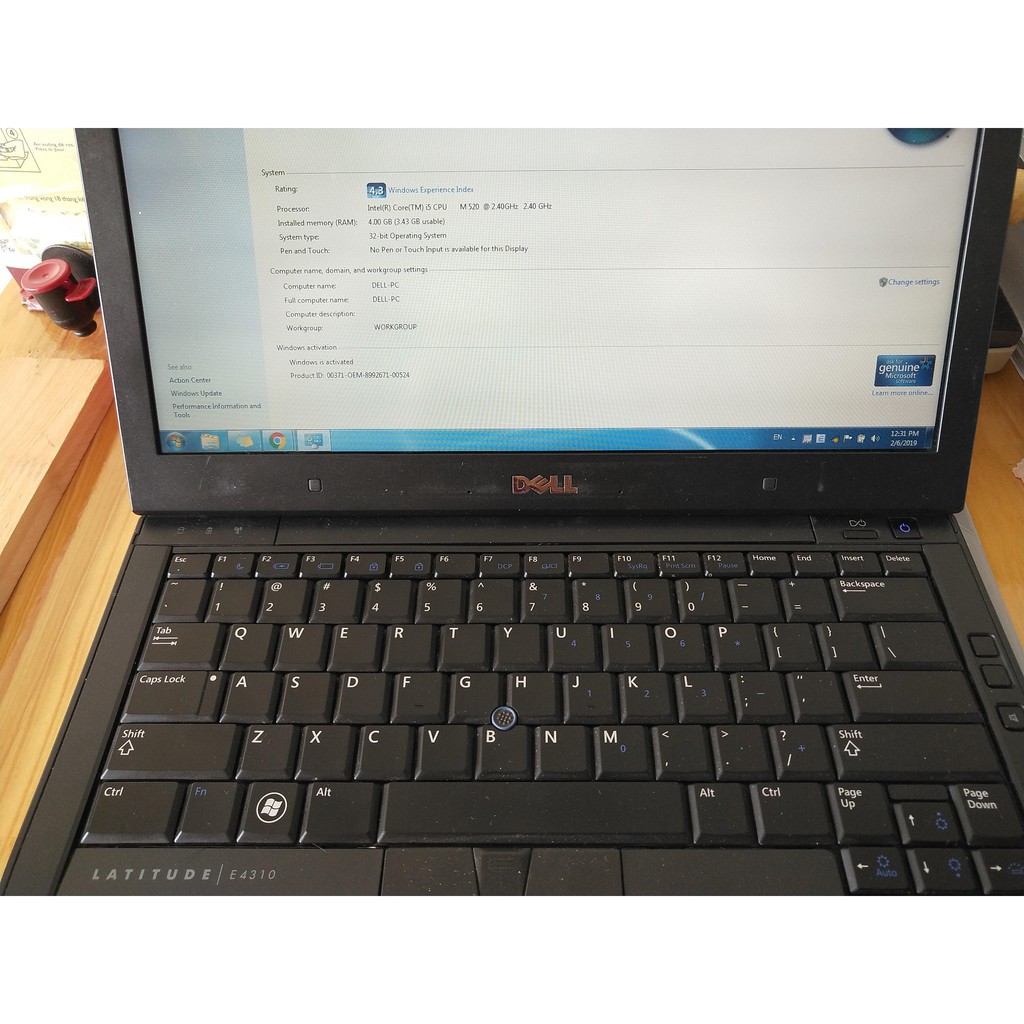 Bán máy tính Dell Latitude E4310 core I5 / RAM 4G / SSD intel 240G - Windows 10 bản quyền