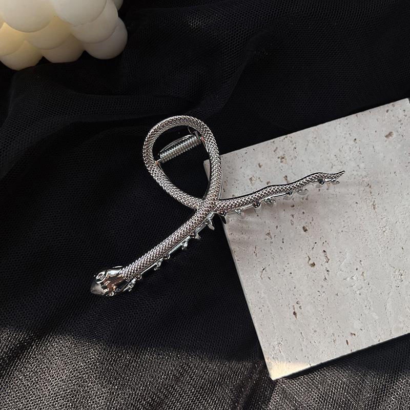 Kẹp Tóc Kim Loại Hình Con Rắn Cỡ Lớn