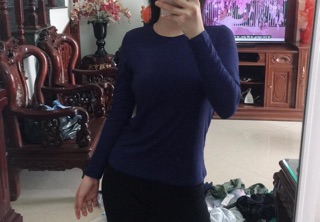 Áo cotton len tăm nữ