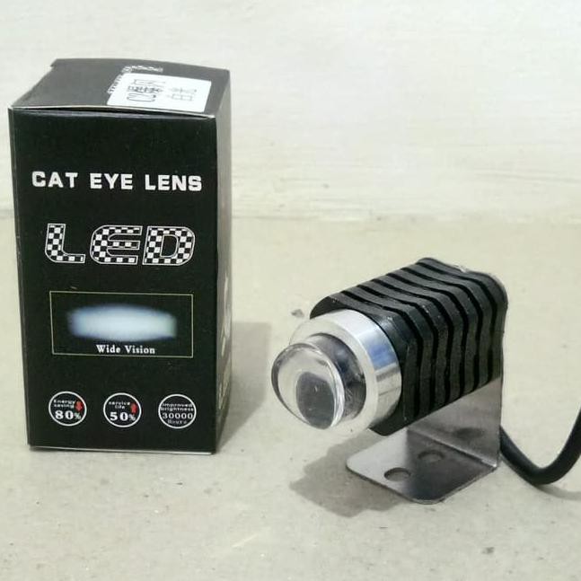 Đèn Pha C2 Mắt Mèo Màu Trắng Chuyên Dụng Cho Xe Mô Tô / Xe Hơi