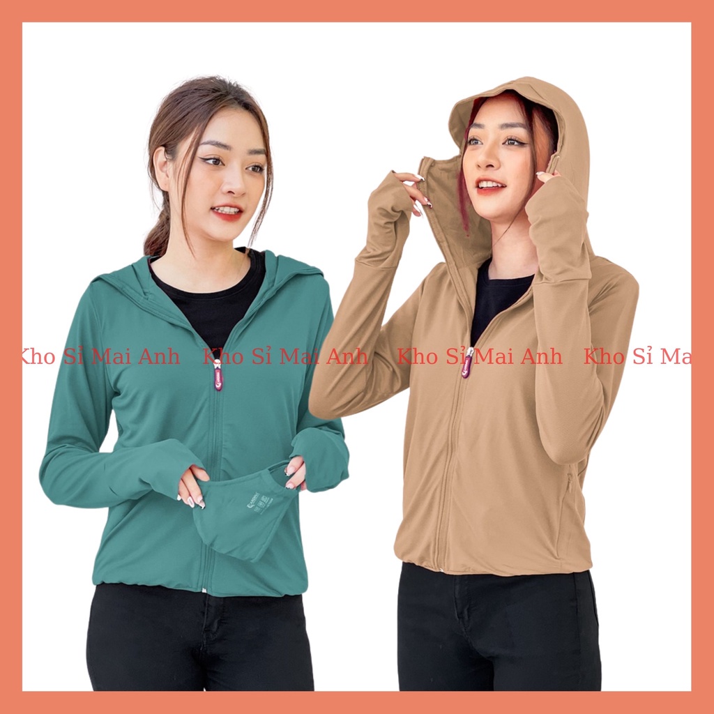 Áo Khoác Chống Nắng 2 Lớp Dáng Ngắn Nữ chất đẹp thông hơi thoáng mát ANN42