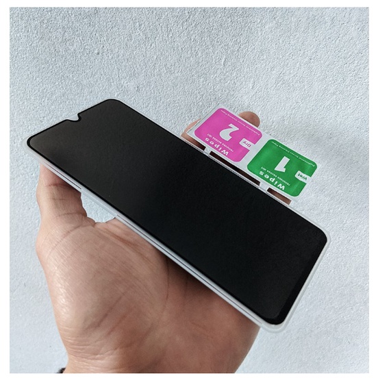 Kính cường lực chống nhìn trộm tê giác Full màn hình Samsung A70/A20/A30/A50/A23/A51/A52