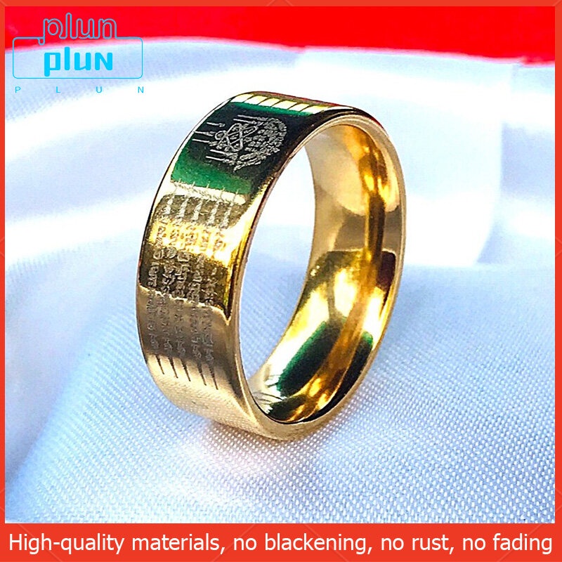 Plun -Nhẫn Năm Hàng Bùa Hộ Mệnh, Thay Đổi Cuộc Sống, Nhẫn Bùa Hộ Mệnh 5 Hàng Tăng Cường May Mắn, Nhẫn Vàng, Nhẫn Bùa Hộ Mệnh, Nhẫn Tốt Lành, Nhẫn Nữ, Nhẫn Nam, Nhẫn Phật