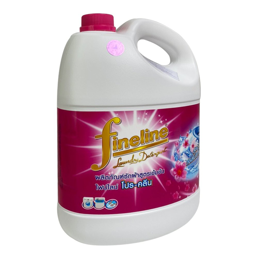 Nước giặt xả siêu sạch Pro FINELINE Laudry Detergent Thái Lan 3000ml - can màu hồng - Fineline wash detergent