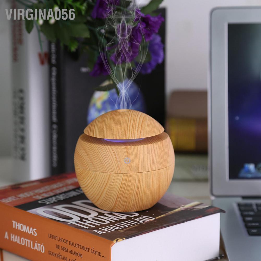 Virgina056 USB Essential LED Touch Aroma Ultrasonic Humidifier Oil Diffuser Air Purifier