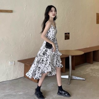 [Có ảnh thật] Váy 2s ulzzang cá tính màu trắng dáng đuôi cá sang chảnh
