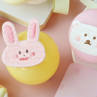 Zanmo sticker ủi thêu - patch thêu ủi hoặc dán quần áo gấu thỏ hoa