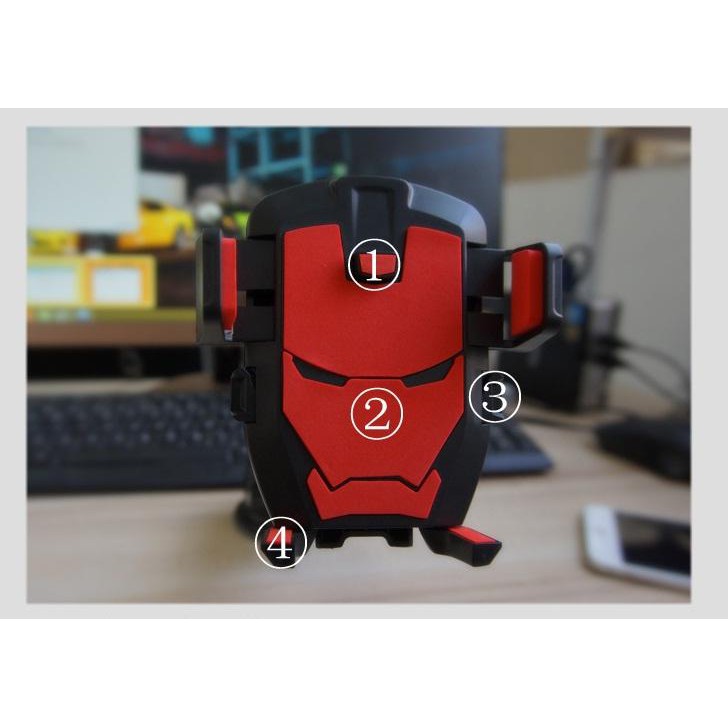 Giá đỡ kẹp Điện thoại trên ô tô Iron Man Cao Cấp | BigBuy360 - bigbuy360.vn