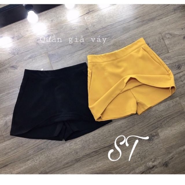 FRS99K_ SỈ 5Q VÁY HIỆN ĐẠI 2 MÀU VÀNG_ ĐEN