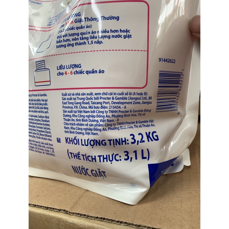 Nước Giặt Ariel Matic Hương Downy 3,2kg(Mầu Đỏ)