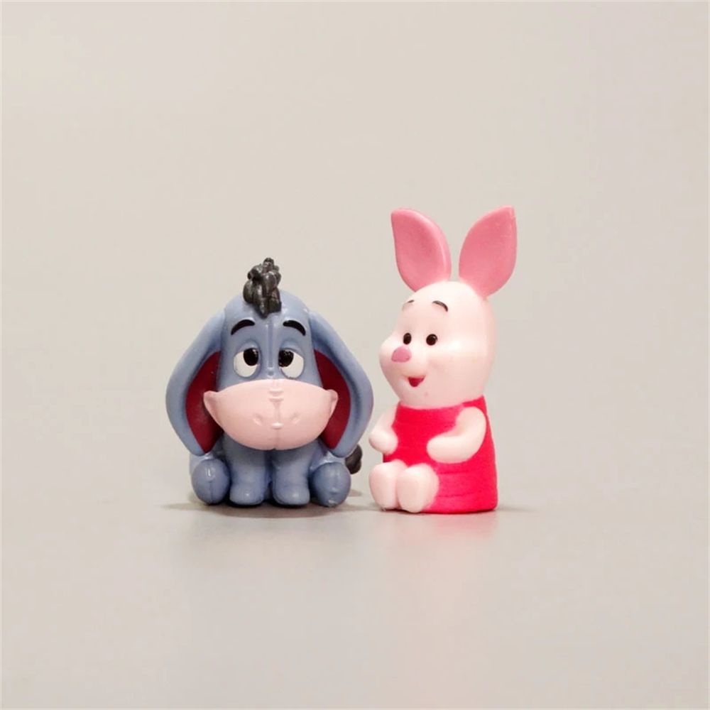 Set 10 mô hình gấu Pooh Minnie Winnie The Pooh dùng trang trí bánh kem