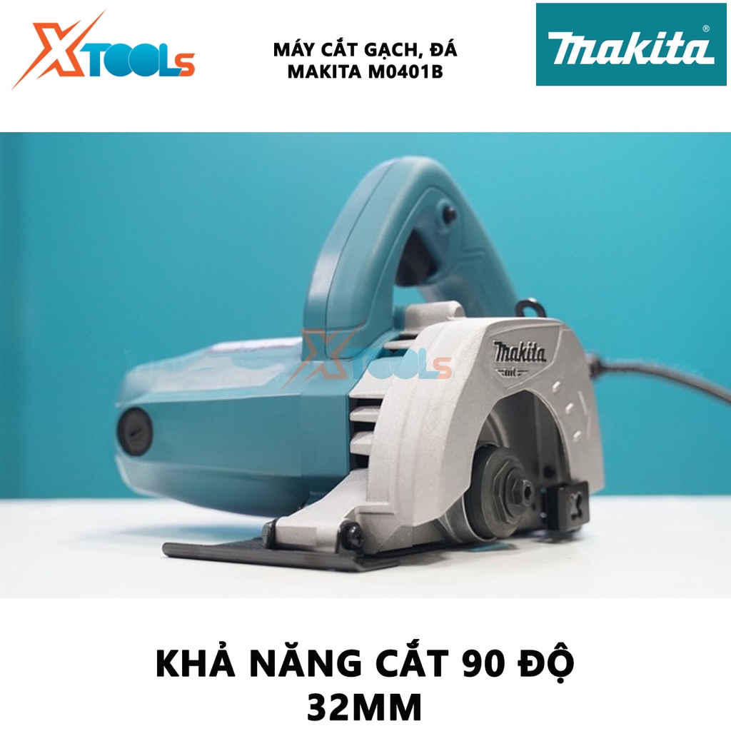 Máy cắt gạch đá Makita M0401B chính hãng | máy cắt gỗ đĩa cắt 110mm, Công suất: 1.200W, motor dây đồng, điện thế 220V