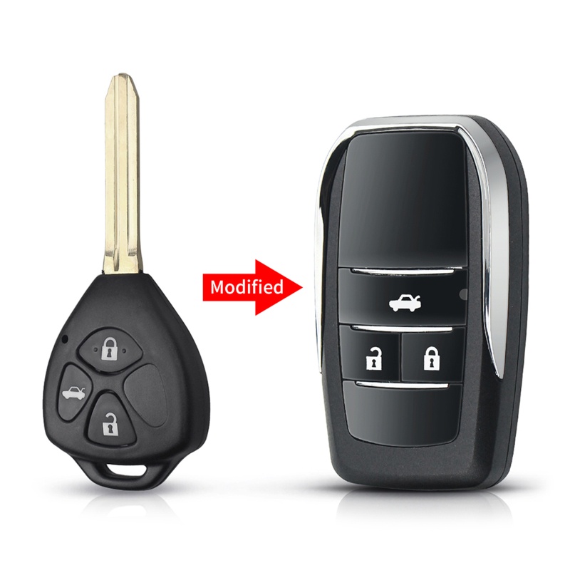 Vỏ Bọc Chìa Khóa Điều Khiển Từ Xa 2 / 3 / 4 Nút Cho Xe Hơi Rei