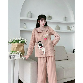 Bộ Bầu Dài Tay Sau Sinh Thu Đông Đồ bầu mặc nhà sau sinh cho con bú - Bộ Pijama chất liệu cao cấp