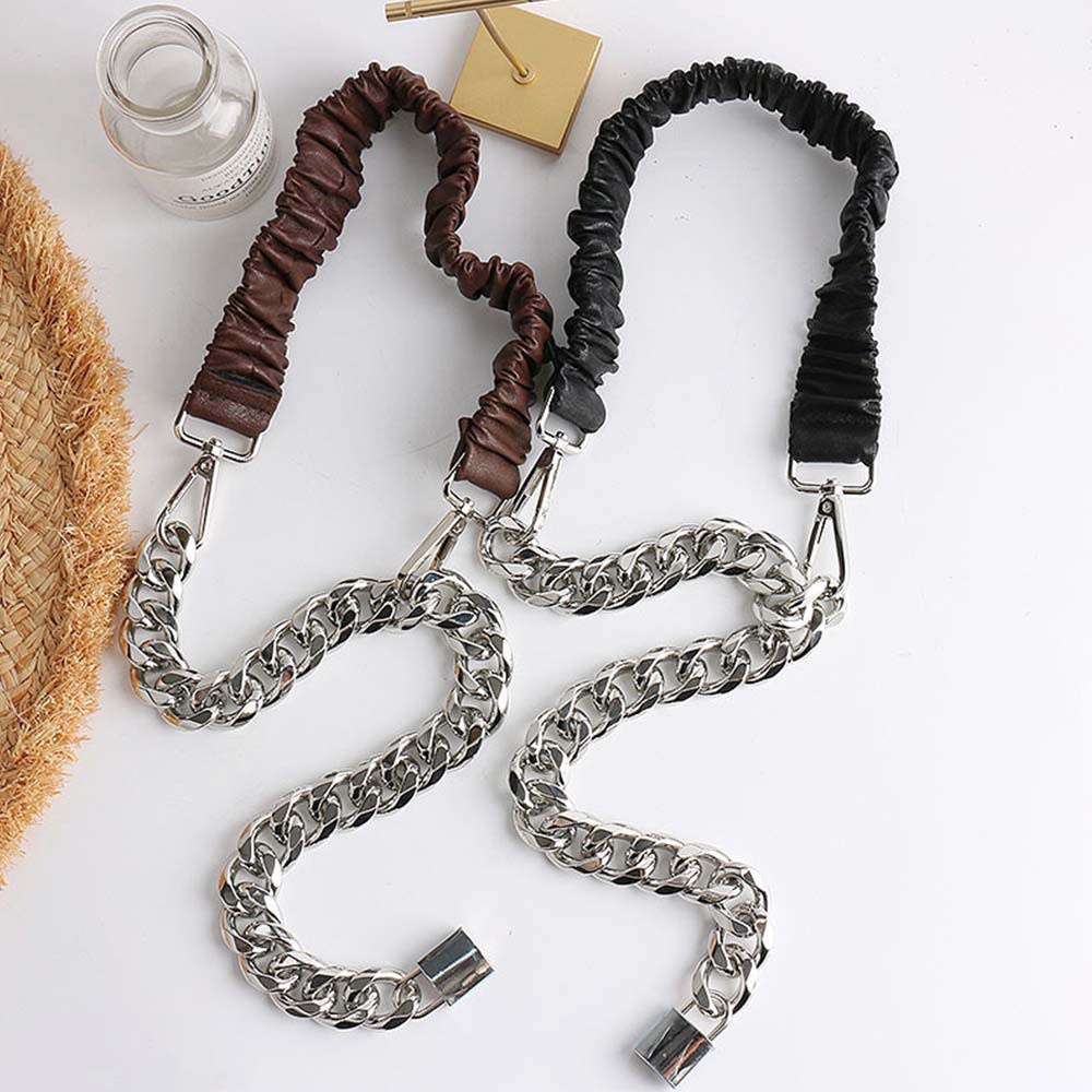 Thắt Lưng Dây Xích Kim Loại Co Giãn Nhiều Màu Thời Trang Âu Mỹ Cho Nữ