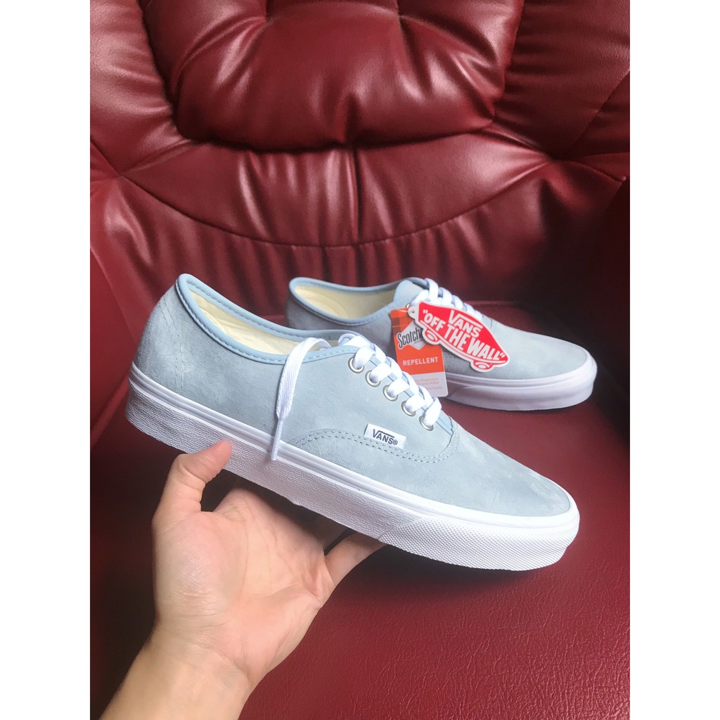 Giày Vans Chính Hãng Authentic Pig Suede Blue Fog