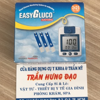 Que thử đường huyết Easy Gluco (Lọ 25 que)