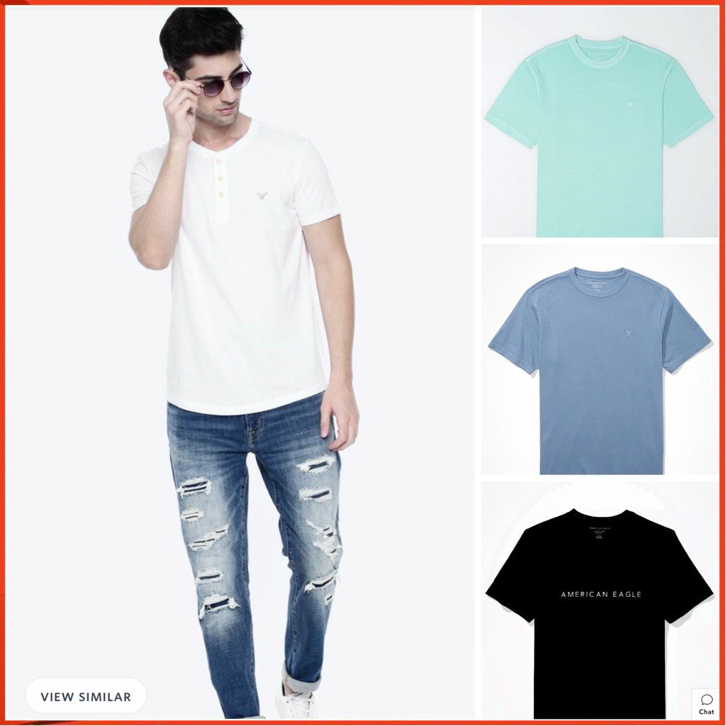 Áo thun nam ☘FREESHIP☘ Áo phông AE cộc tay cổ tròn 100% cotton chính hãng xuất xịn date mới 2021