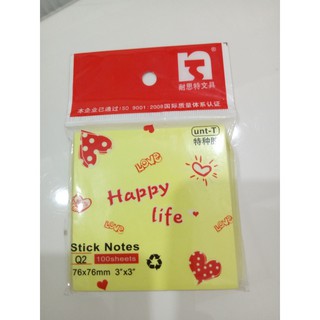 Giấy note dạ quang vàng Q2