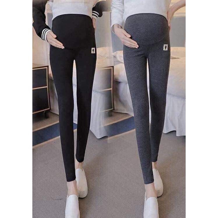 Quần bầu Legging cạp chéo hình Mèo, mềm min, co giãn tốt, hàng đẹp - Tổng kho đồ bầu