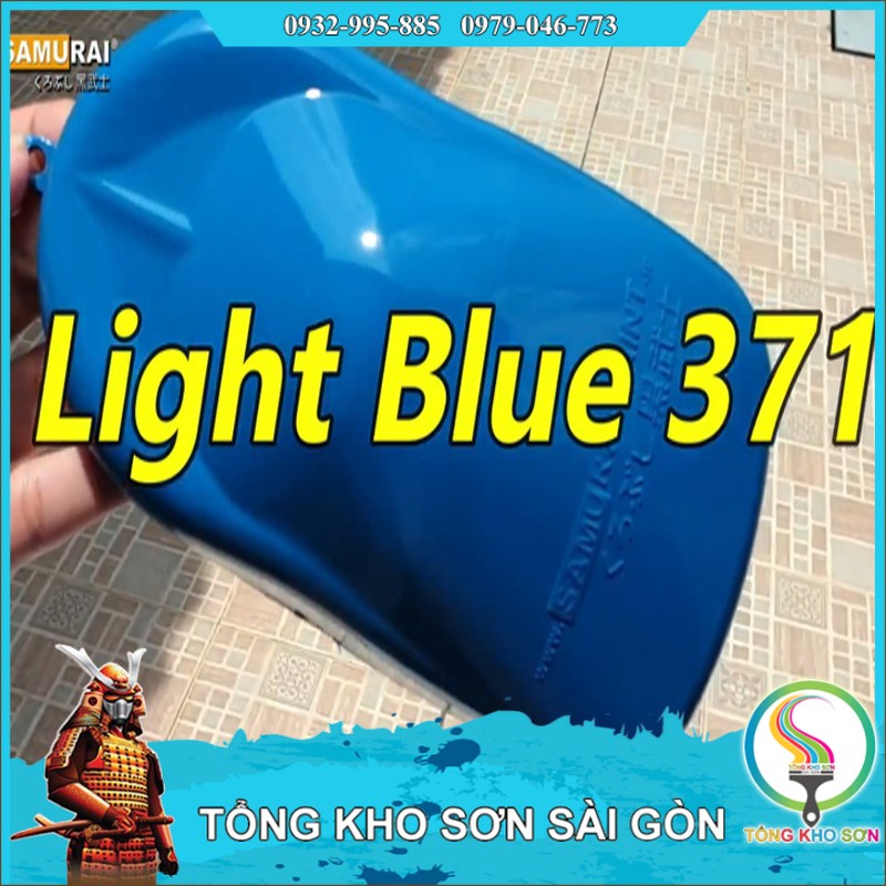 Combo sơn xịt samurai màu xanh dương 371 - Sơn samurai