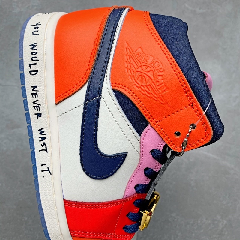 Giày Air Jordan 1 Mid "Melody Eshani - Fearless" (Best Quality)