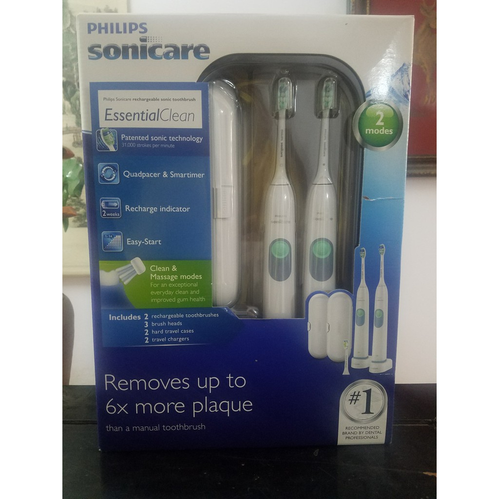 Bàn chải đánh răng tự động Sonicare - Philip ( 2 cây/ 1 hộp)