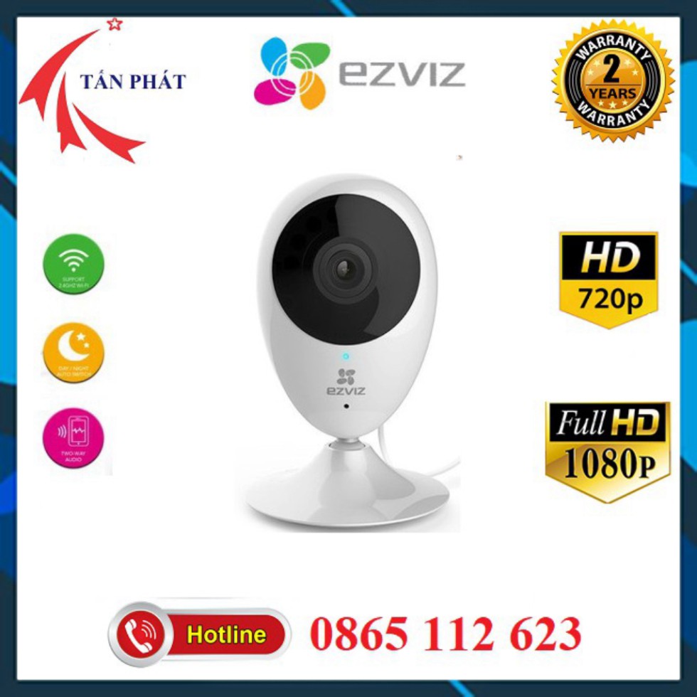 Camera 1M 2M IP Wifi Ezviz C2C 720P 1080P (Ezviz Mini O CS-CV206) BH 24 Tháng