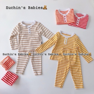 Bộ thun gân kẻ ngang kwoo bc0066 suchin