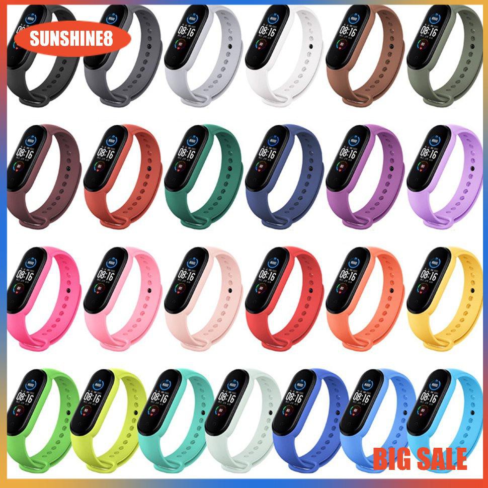 Dây Đeo Cao Su Thay Thế Cho Xiaomi Miband 5 Chất Lượng Cao