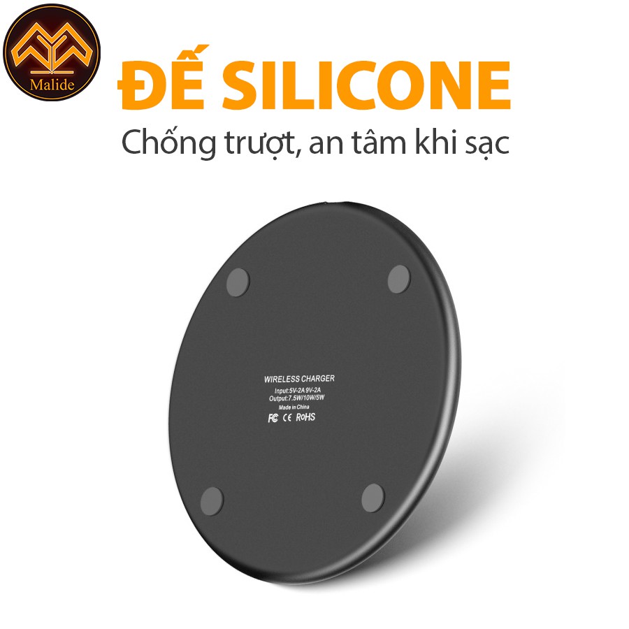 Sạc không dây chuẩn Qi 10W cho điện thoại thông minh trên xe hơi - Thiết kế sang trọng - Sử dụng tiện lợi