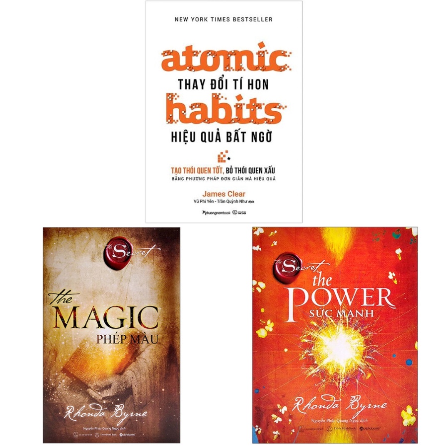 Sách - Combo Thay Đổi Tí Hon, Hiệu Quả Bất Ngờ+The Power - Sức Mạnh+The Magic - Phép Màu