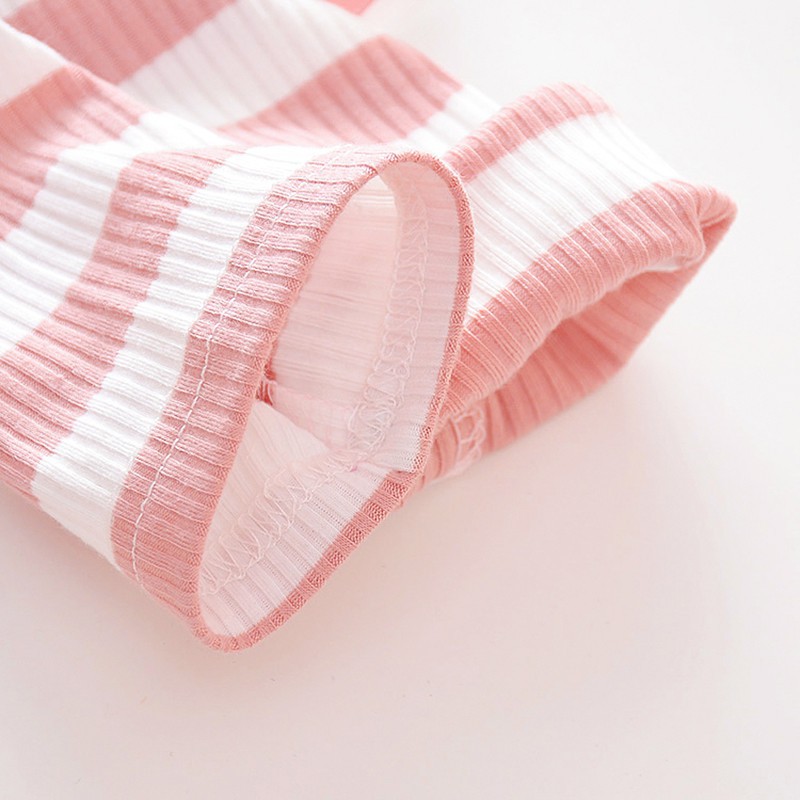 Đầm kẻ sọc phối lưới cho bé gái