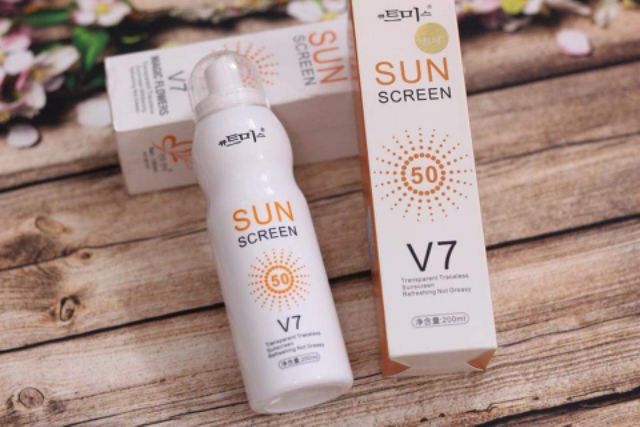 XỊT CHỐNG NẮNG SUN SCREEN V7