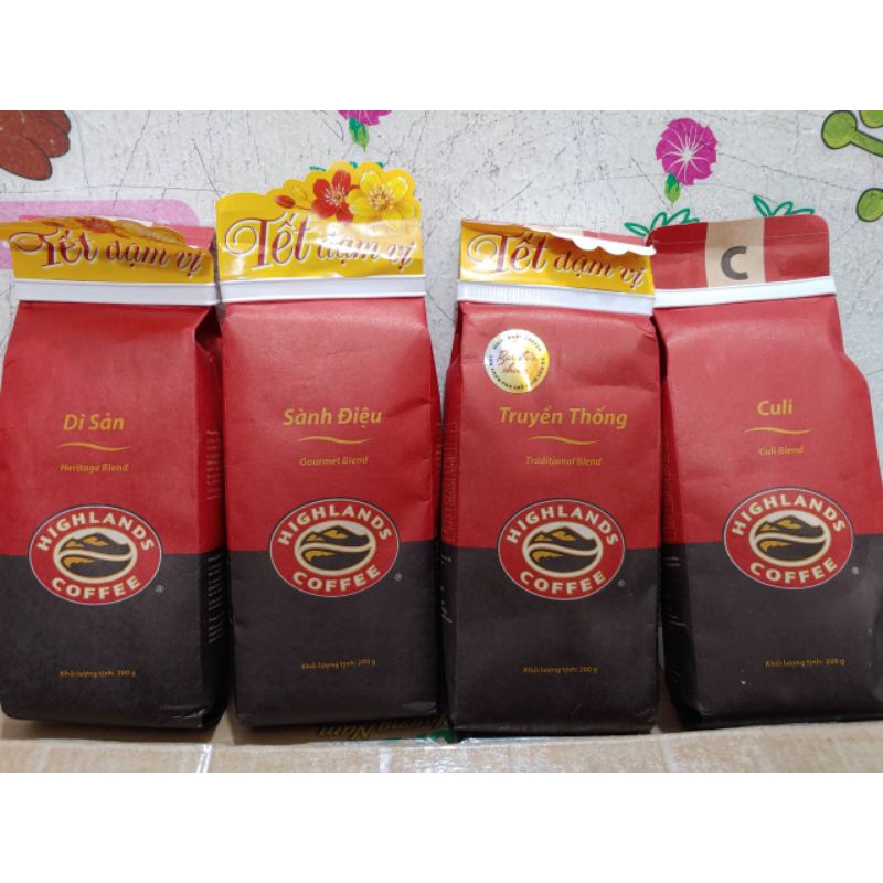 Cà phê rang xay Highlands Coffee 200g (cafe pha phin)