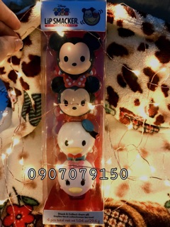 Bộ son dưỡng môi Lipsmacker 4 bé disney tsum tsum