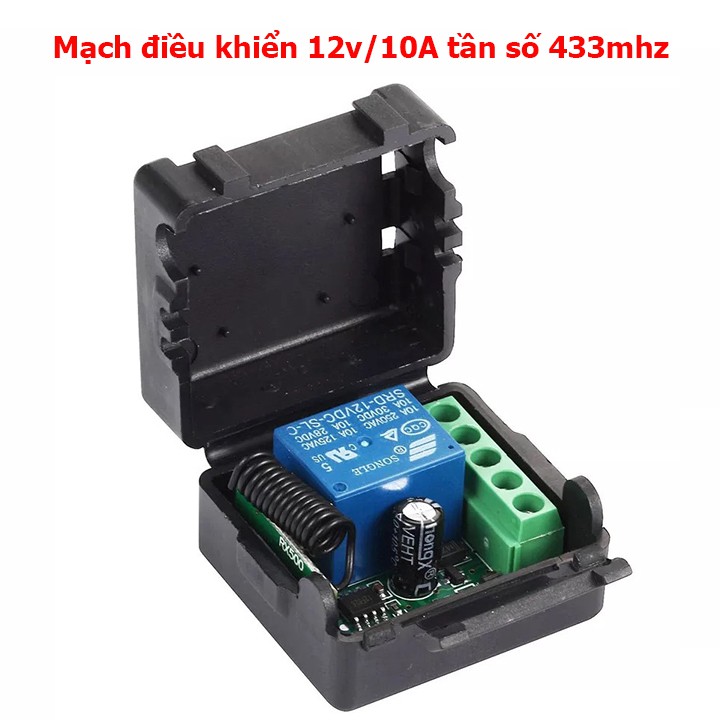 Công tắc điều khiển từ xa 12V/10A 2 tay điều khiển(2 remote)-mạch điều khiển từ xa 12v 1 kênh