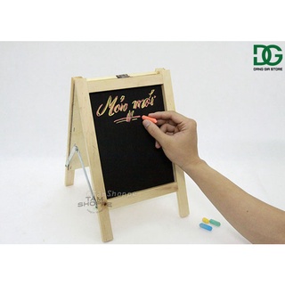 [LOẠI 1 - GỖ DÀY ĐẸP] Bảng đen Menu viết phấn Mini để bàn số 18