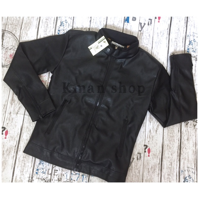 Áo Khoác Da Nam Trơn Lót Lông Cao Cấp | BigBuy360 - bigbuy360.vn