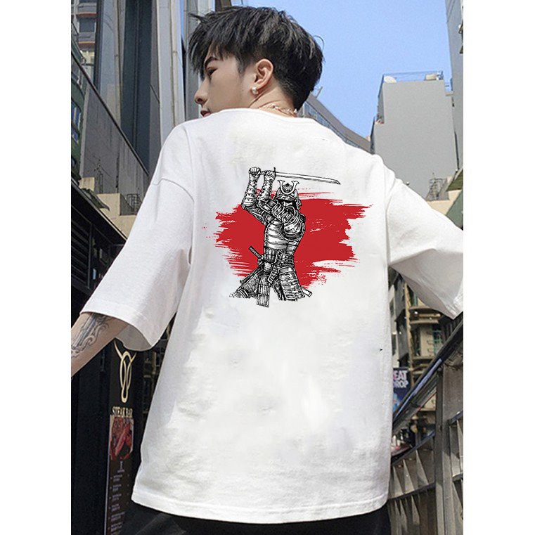 Áo thun unisex độc lạ Samurai form rộng vải dày mịn 2019T1868