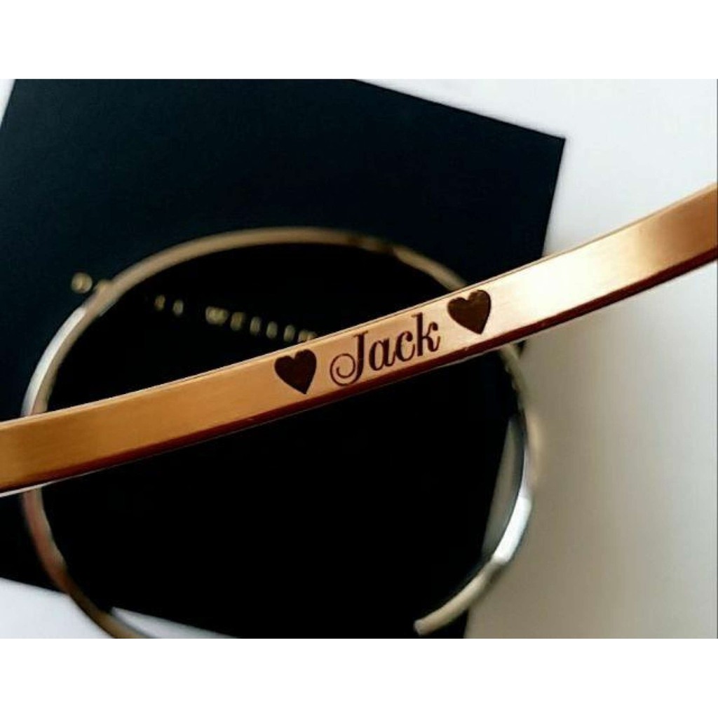 vòng cuff Jack titan khắc chữ Jack hoặc K-icm | BigBuy360 - bigbuy360.vn