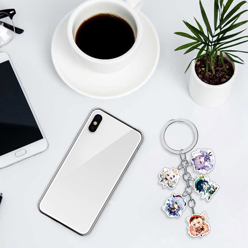 Tmdbyx Móc Khóa Acrylic Họa Tiết Hoạt Hình Dễ Thương