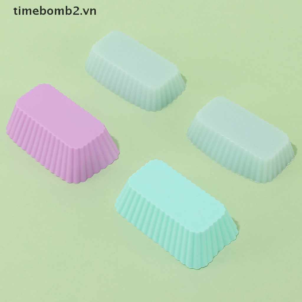 1 / 4 Khuôn Silicone Làm Bánh Tái Sử Dụng Tiện Lợi