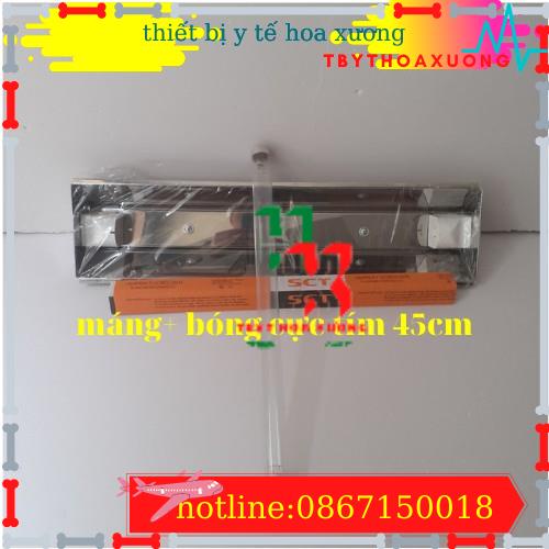 Đèn UVC Diệt Khuẩn Không Khí , Đèn Cực Tím [COMBO Máng + Bóng UV 45cm ]