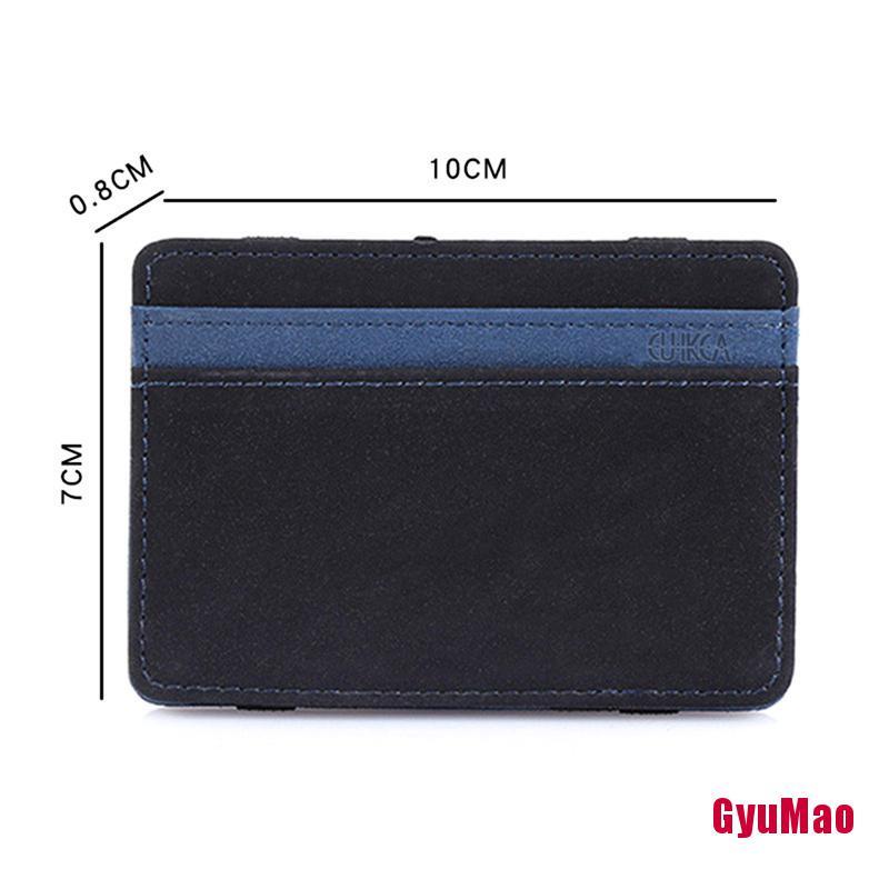 Ví da PU cỡ nhỏ co giãn thời trang cho nam